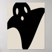 Minimalist cute ghost  ポスター (正面)