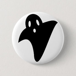 Minimalist cute ghost  缶バッジ