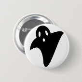 Minimalist cute ghost  缶バッジ (正面&裏面)