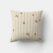 minimalist cute Santa & Christmas Tree Pattern クッション (裏面)