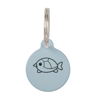Minimalist Cute Turtle Pet ID Tag ペット ネームタグ