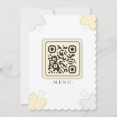 Minimalist Cute Wedding  Warm And Modern Aesthetic 招待状 (裏面)