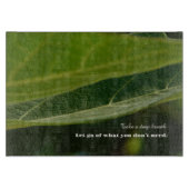 Minimalist Cutting Board – "Take a Deep Breath"  カッティングボード (正面)