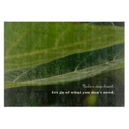 Minimalist Cutting Board – "Take a Deep Breath"  カッティングボード