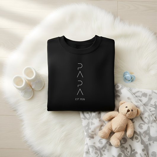 Minimalist Dad to Be Shirt | Modern New Father2026 スウェットシャツ