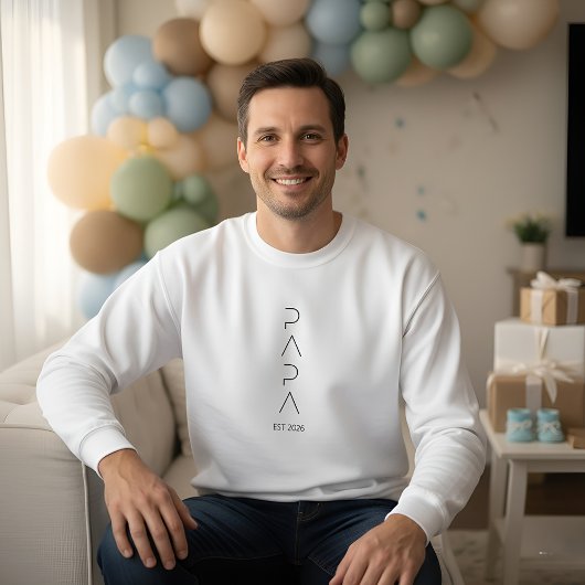 Minimalist Dad to Be Shirt, Simple Fatherhood スウェットシャツ