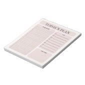 Minimalist Daily Planner Notepad | Hourly To Do ノートパッド (回転)