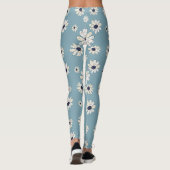 Minimalist Daisy Floral Pattern (6) レギンス (裏面)