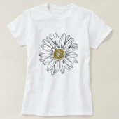 Minimalist Daisy; Summer Daisy Graphic Tシャツ (デザイン正面)