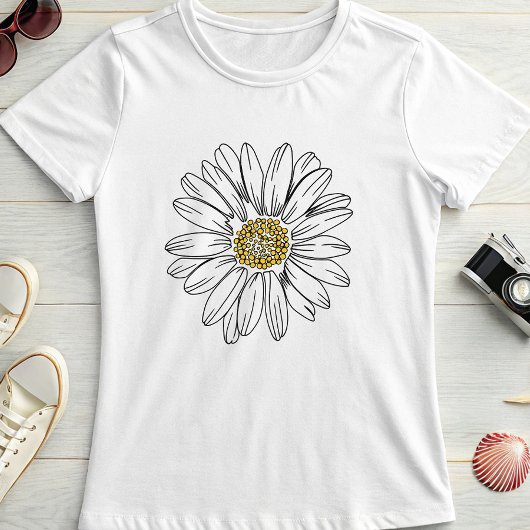 Minimalist Daisy; Summer Daisy Graphic Tシャツ