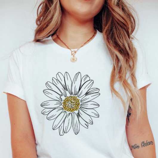 Minimalist Daisy; Summer Daisy Graphic Tシャツ