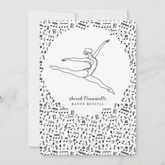Minimalist Dance Recital  招待状 (裏面)