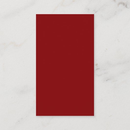 Minimalist Deep Red Wedding RSVP QR Code エンクロージャーカード (裏面)