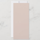 Minimalist Deep Wine Long Wedding Menu Card 招待状 (裏面)