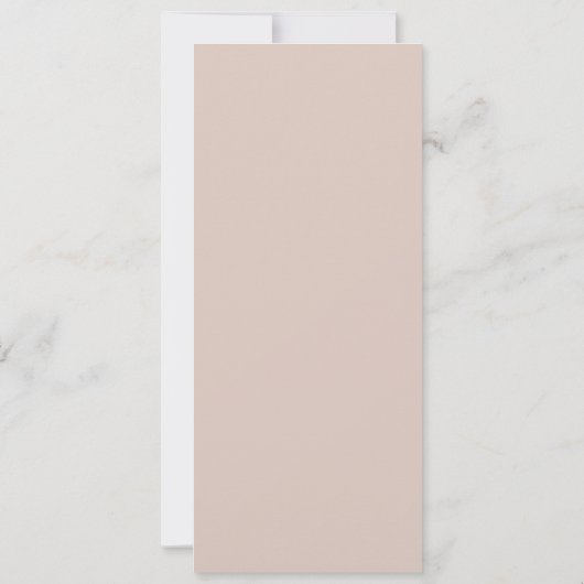 Minimalist Deep Wine Long Wedding Menu Card 招待状 (裏面)