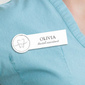 Minimalist Dental Assistant 名札
