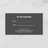 Minimalist Dental Clinic 予約カード (裏面)