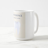 Minimalist Dental Confidence Smile Motivational Ar コーヒーマグカップ (正面右)