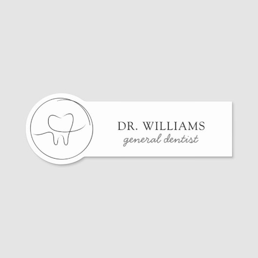 Minimalist Dentist 名札 (正面)