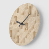 Minimalist Desert Architecture Wall Clock ラージ壁時計 (傾斜)