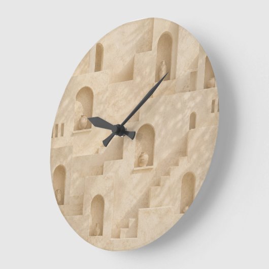 Minimalist Desert Architecture Wall Clock ラージ壁時計 (傾斜)