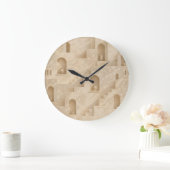 Minimalist Desert Architecture Wall Clock ラージ壁時計 (ホーム)
