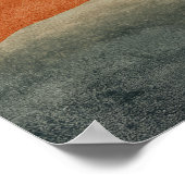 Minimalist Desert River Abstract Wall Art ポスター (角)