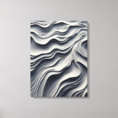 Minimalist Desert Sand Art Print キャンバスプリント (正面)