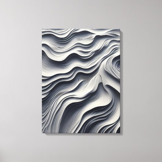 Minimalist Desert Sand Art Print キャンバスプリント (正面)