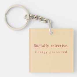 Minimalist Design Keychain Neutral Aesthetic Gift キーホルダー