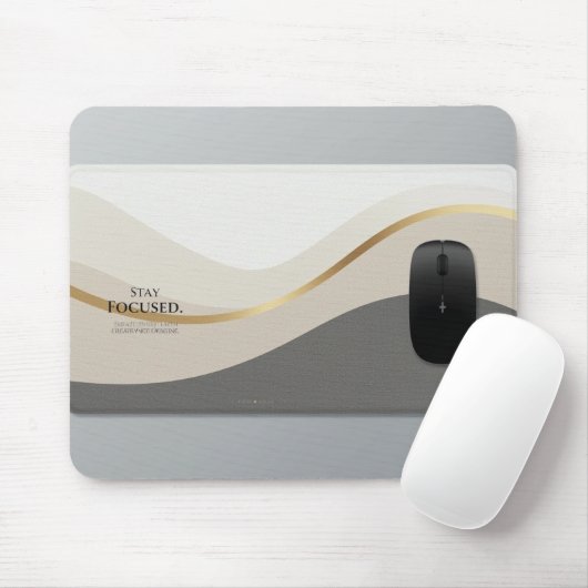 Minimalist Desk Mat Mouse Pad | Modern Office Aest マウスパッド (マウス)