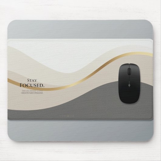Minimalist Desk Mat Mouse Pad | Modern Office Aest マウスパッド (正面)