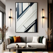 Minimalist Diagonal Geometry ポスター