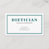 Minimalist Dietitian 名刺 (正面)