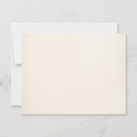 Minimalist dinner table birthday 招待状 (裏面)