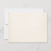 Minimalist dinner table wedding 招待状 (裏面)