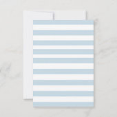 minimalist Dinosaur Baby Shower party boy Roar 招待状 (裏面)