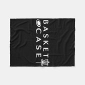 Minimalist Disc Golf Basket Case Funny Disc Golf L フリースブランケット (正面(横))