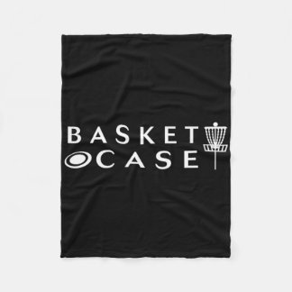 Minimalist Disc Golf Basket Case Funny Disc Golf L フリースブランケット