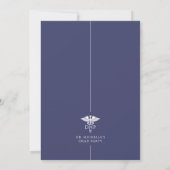 Minimalist DNP Doctor of Nursing Practice Graduate 招待状 (裏面)