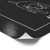 Minimalist Dog Body Language & Behavior Chart ポスター (コーナー)