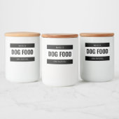 Minimalist DOG FOOD Label for Containers フードラベル (ボトル)