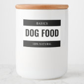Minimalist DOG FOOD Label for Containers フードラベル (正面)