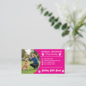 Minimalist Dog Trainer Business Card 名刺 (スタンド正面)