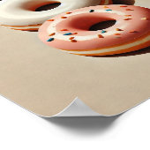 Minimalist Donut Aesthetic Wall Art Poster ポスター (角)