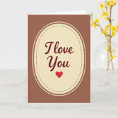 Minimalist Dotted I Love You Matte Card カード (黄色い花)