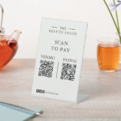 Minimalist Dual QR Code Serif Editorial · マツエク 台座サイン (インサイチュ)