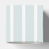 Minimalist Dusty Blue Oh Baby Elephant Baby Shower フェイバーボックス (上部)