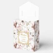 Minimalist Dusty Pink Gold Wedding Favor Box フェイバーボックス (オープン)