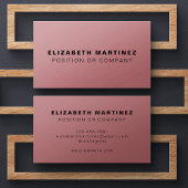 Minimalist Dusty Pink Modern Professional Custom 名刺